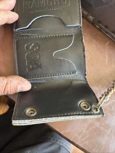 Sons Of Anarchy Biker Wallet W/ Chain & Maista Opie MC - Picture 14 of 24