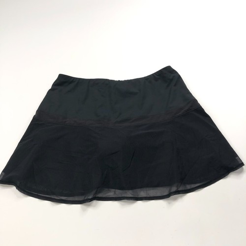 Athleta Upbeat MED (passt 30W) Overlay gefütterter Rock Skort 3" Shorts schwarz 438880 - Bild 5 von 10