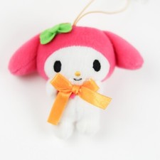 Sanrio My Melody Pink Strap Plush Mascot Keychain 3"H Japan Limited 2009