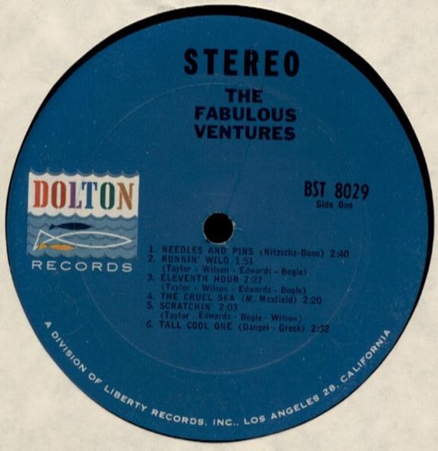 The Ventures - The Fabulous Ventures - Dolton Records - BST-8029 - LP 719619161 - Picture 3 of 4