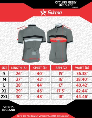 Cycling Jersey Short Half Sleeve Top Outdoors Summer Biking Shirt S to XL Hi Viz - Picture 6 of 16