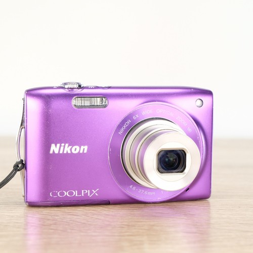 Nikon Coolpix S3300 16MP CCD Sensor Digital Compact Camera Digicam Purple Tested - Picture 3 of 12