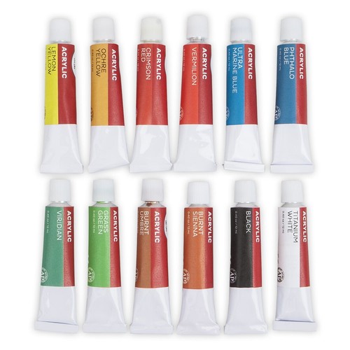 HOMEHOBBY by 3L 12x colour Acrylic Paint Tubes Fast Drying excellent Quality - Bild 2 von 6