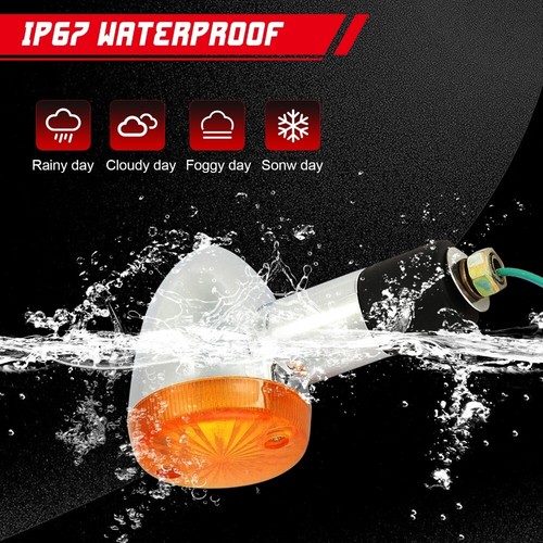 Pair Motorcycle Turn Signal Light For Honda Shadow ACE/Aero/Spirit 1100 750A - Picture 7 of 11