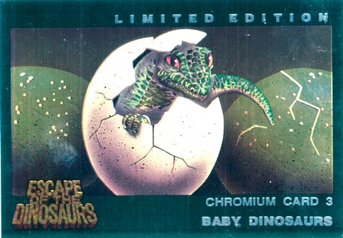Escape of the Dinosaurs Gold Chase Card 3 - Picture 1 of 2