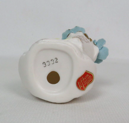 VTG 1950s LEFTON SEPTEMBER ANGEL SPAGHETTI TRIM HAND PAINTED JAPAN 3332 FLOWERS - Picture 18 of 23