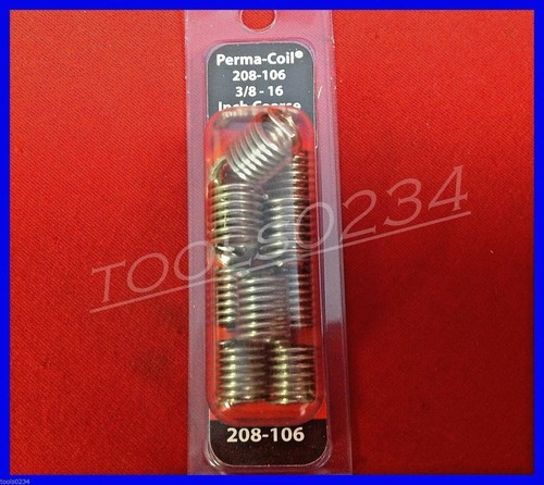 3/8-16 NC Thread Repair Inserts Perma Coil 208-106 Fits Heli Pack of 12 USA - Picture 1 of 4