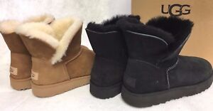 ugg classic cuff mini black