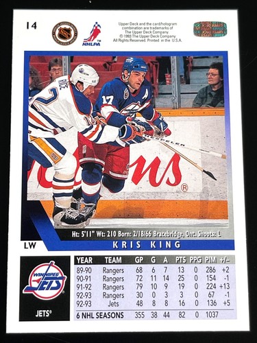 Hockey 1993 Upper Deck ( 1-235) - U PICK - Sharp High Grade Cards - NRMT to MINT - Picture 27 of 437