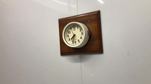 Reclaimed Old Nautical Original Marine Ship Antique Citizen Quartz Wall Clock - Video 1 of 1