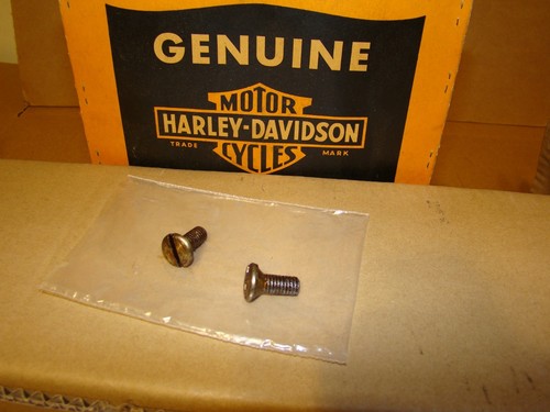 Harley Knucklehead Panhead Generator Strap Screw (2) OEM NOS 058 or 1956 1932-57 - Picture 2 of 3