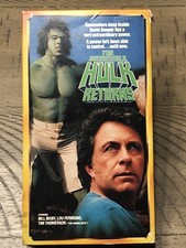 The Incredible Hulk Returns Vintage VHS 1990 Lou Ferrigno Bill Bixby Sci Fi Rare