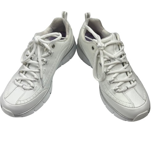 Skechers Shoes Womens 9.5 eLite Synergy 3.0 Athletic Sneakers White Leather - Picture 9 of 13