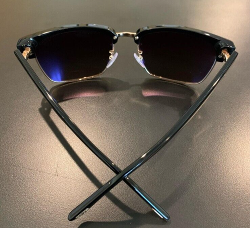 Tom Ford River TF367. 01D Sonnenbrille schwarz und gold 57 mm grau polarisiert - Bild 9 von 9