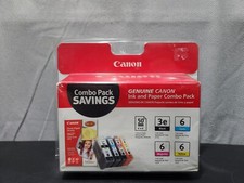 Genuine Canon BCI-3e BLK Cyan Magenta Yellow Ink Cartridges New 