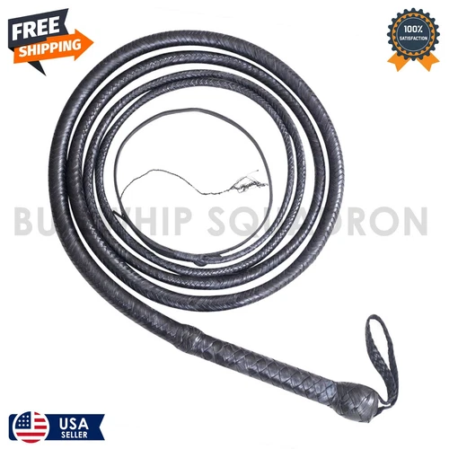 Kangaroo BULL WHIP 08 Feet long, 16 Plaits CUSTOM BULLWHIP Belly and Bolster - Picture 1 of 6