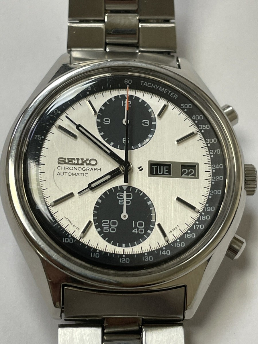 Seiko Panda Silver Men's Watch - 6138-8020 for sale online | eBay