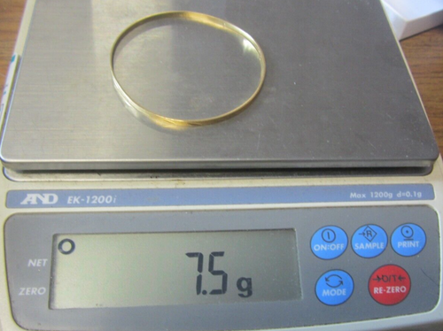 IMPRESIONANTE BRAZALETE SEÑORA ORO AMARILLO 8K ESTILO 8" 7.5G - Imagen 6 de 6