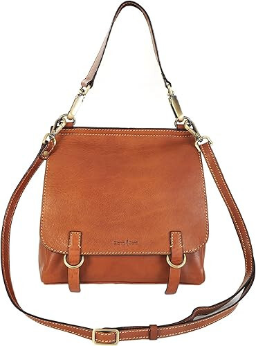 RRP £219.00 Gianni Conti Italian Leather Tan Shoulder Crossbody Handbag 913177 - Picture 1 of 6