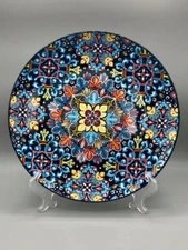 Mixed Set of 6 Vancasso Mandala BOHO Porcelain Colorful Round Dinner Plates