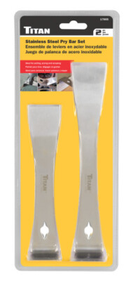 Titan 17005  2pc Stainless Steel Pry Bar & Scraper Set