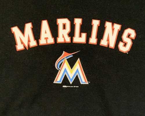 Miami Marlins Mens L Black Sweatshirt MLB Baseball Florida NL East - Picture 3 of 4