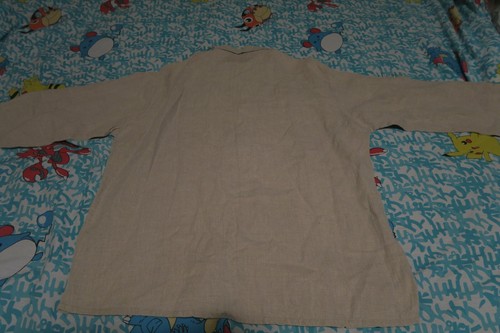 FLAX by Jeanne Engelhart LS Button Shirt Leinen Boyfriend Langenlook taupe Small - Bild 6 von 7