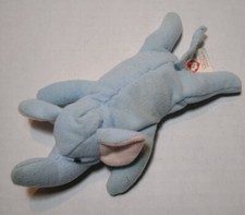 Ty Beanie Babies Peanut The Elephant - Light Blue