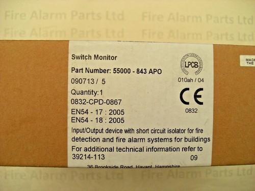 £19,20 incl. iva Apollo 55000-843 APO XP95 monitor switch 55000-810 APO - Foto 2 di 2