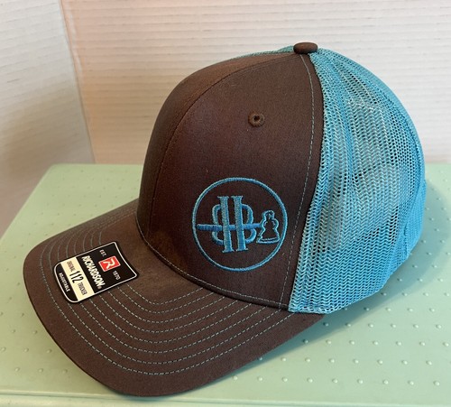 Richardson 112 Trucker Adj Snapback Baseball Hat Cap Grey & Aqua Blue NWOT - Bild 3 von 12