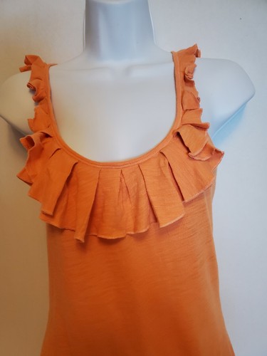 Abercrombie & Fitch Juniors Womens Tank Top Size XS Orange Sleeveless - Picture 4 of 9