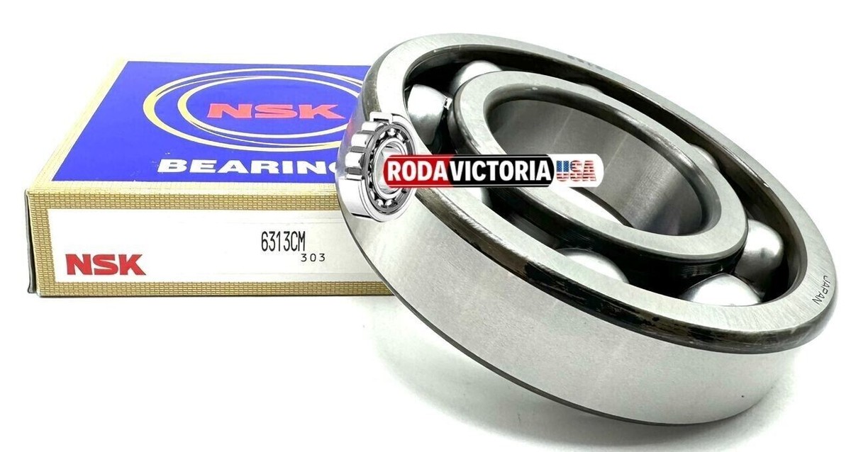 NSK JAPAN 6313 CM DEEP GROOVE BALL BEARING, OPEN TYPE, NO SEALS