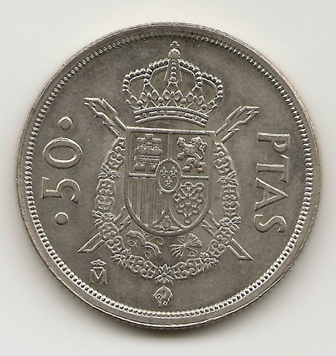 ESPAÑA Juan Carlos I 50 Pesetas 1983 Madrid NL410 - Picture 2 of 2