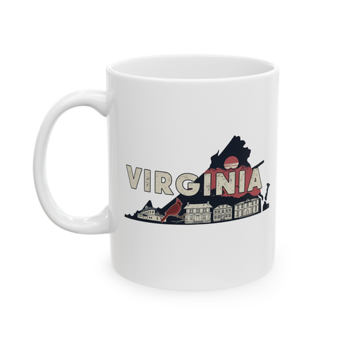 Virginia Mug Housewarming Moving to Virginia State Theme Coffee Tea Cup - Picture 4 of 5