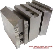 SM-6300P STEEL SOFT JAWS FOR 1/16 x 90° SERR 5-6" CHUCK W/A 3" HT 3 PC SET