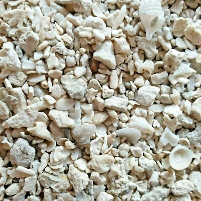 CRUSHED CORAL with free media bag , CARIB SEA GEO-MARINE P.H, KH , BUFFER .