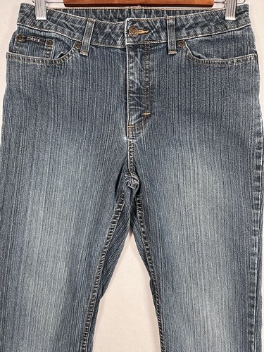 Riders By Lee Girls Dark Blue Jeans High Rise Bootcut Denim Stretch - Size 16 R - Picture 2 of 12