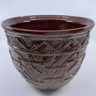 Vintage Royal Haeger #5067 Fern and Bamboo Planter 7 1/4 Tall w/ 8 3/4” Opening