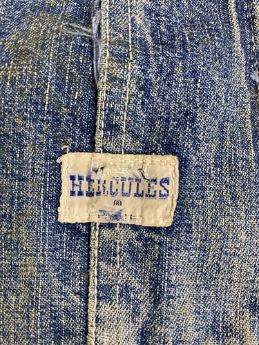 Vintage 1950s Hercules Union Made Denim Overalls Men’s Size 42x29 - Picture 5 of 24