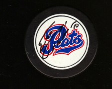RARE ESA TIKKANEN AUTOGRAPH SIGNED WHL REGINA PATS PUCK HOCKEY COA 