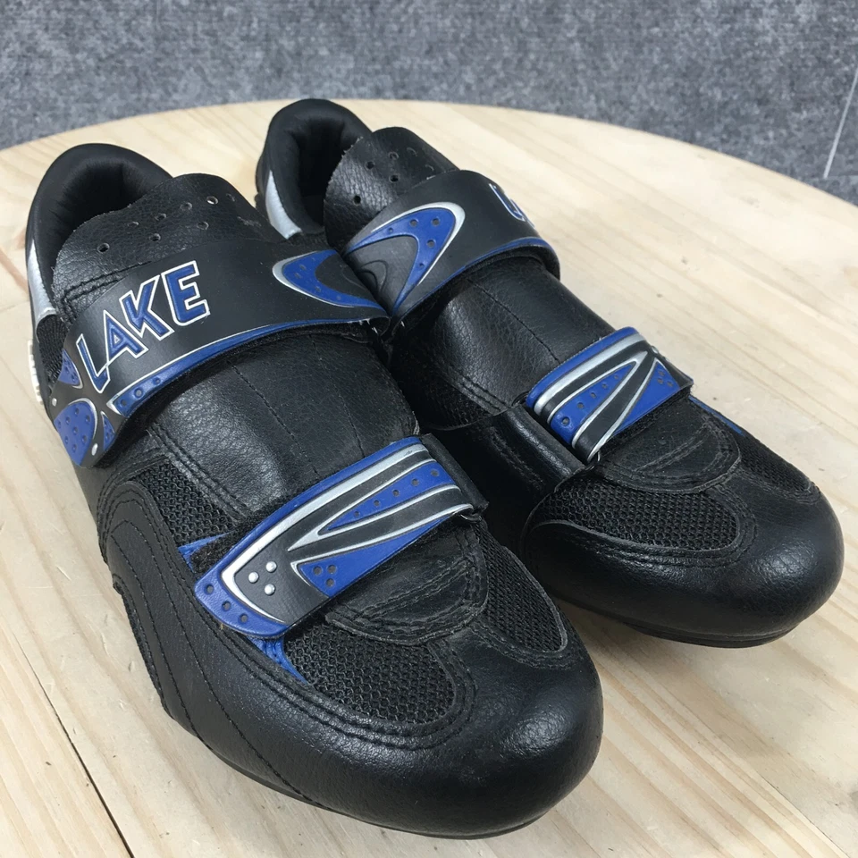 Lake Shoes Mujer 8 Rendimiento Compuesto Ciclismo Zapatillas bajas Cuero Negro Foto 3 de 4