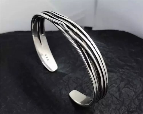 EDLES Armband 925 SILBER massiv Armkette Ring dünner ARMREIF Armzange Zirkonia - Bild 4 von 7
