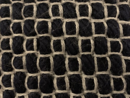 NAVY Blue West Elm Chunky 2 Tone Hand Woven ~Handwoven Throw Blanket NWT $100.00 - Picture 2 of 8