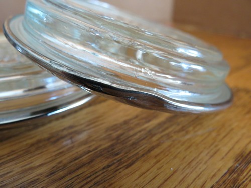 Vintage W&S Blackinton Silver Plated Glass Coasters Set of 4 - Picture 7 of 8