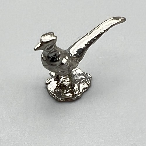 EUGENE KUPJACK Artisan STERLING SILVER Pheasant Figurine 349 MINIATURE DOLLHOUSE - Picture 11 of 13