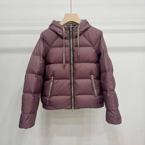 Womens Autumn/Winter New Placket Goose Down Hooded Jacket for Brunello Cucinelli - Picture 6 of 22