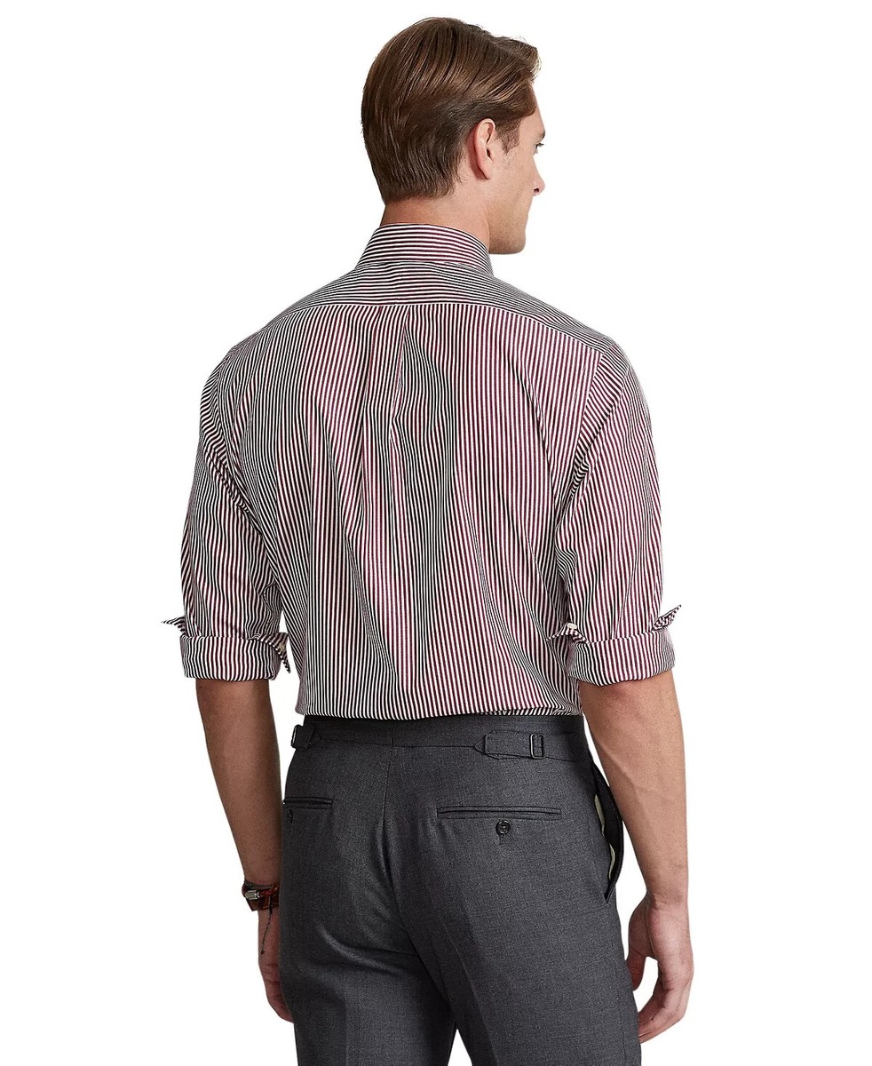 Polo homme Ralph Lauren 115 chemise tissee a manches longues coupe classique