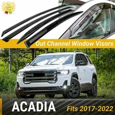 For GMC Acadia 2017-2022 WINDOW VISOR VENT SUN WIND RAIN GUARD DEFLECTOR
