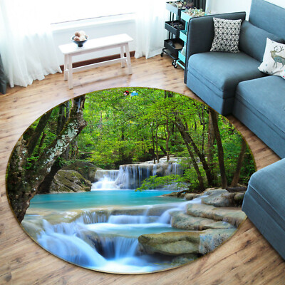 3D Creek Forest ZHUA2027 Game Non Slip Rug Mat Photo Carpet Zoe