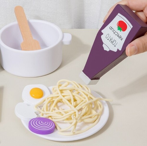 Children's kitchen simulate spaghetti cultivate interest in educational toys - Picture 3 of 5